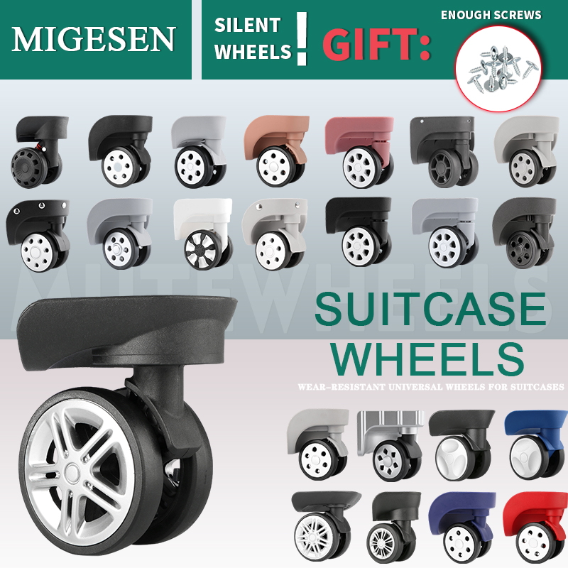 Silent Replacement Luggage Wheels - 1 çift evrensel bagaj tekerlek değiştirme