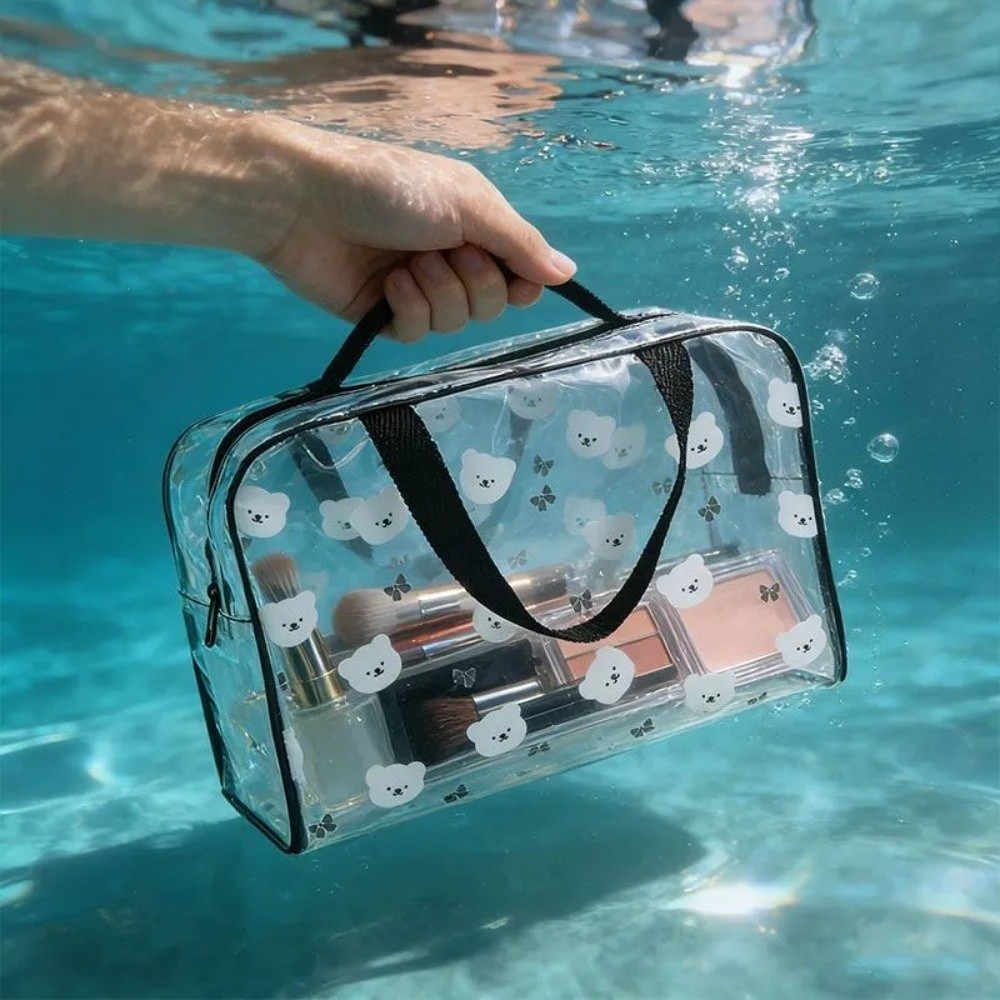 Cosmetic Bags - Dayanıklı Büyük Kapasiteli Tuvalet Çantası PVC
