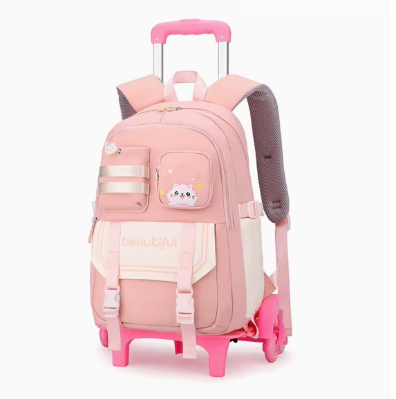 Foldable Rolling Luggage Bag - Çocuklar için okul sırt çantası genç