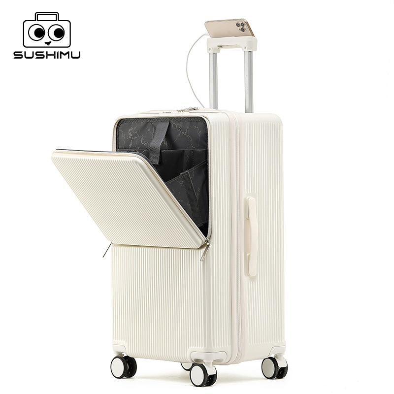 Aluminum Frame Carry On Luggage - Sushimu Bavul Geniş Saplı Seyahat Bavul