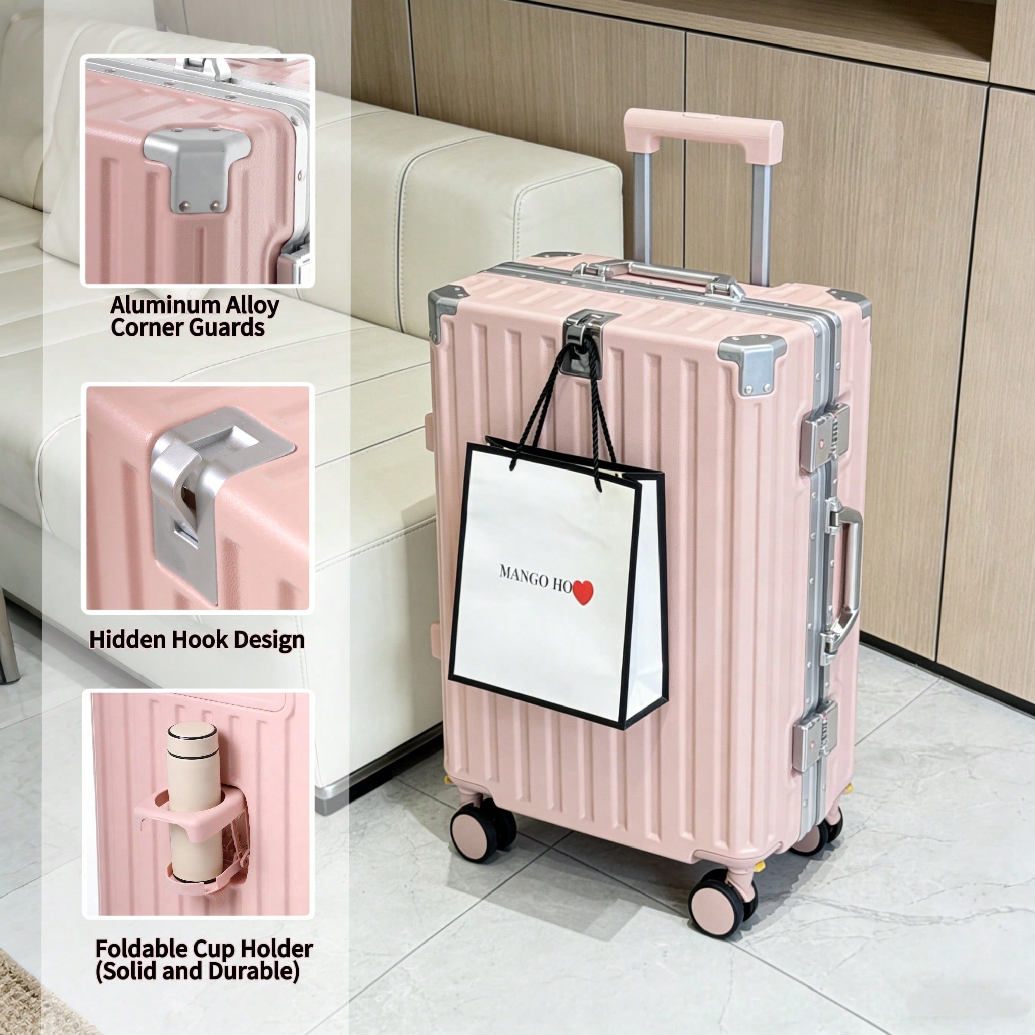 20 inç Kabin Boy Valizi, Havay - Aluminum Frame Carry On Luggage incelemesi ve fiyatı