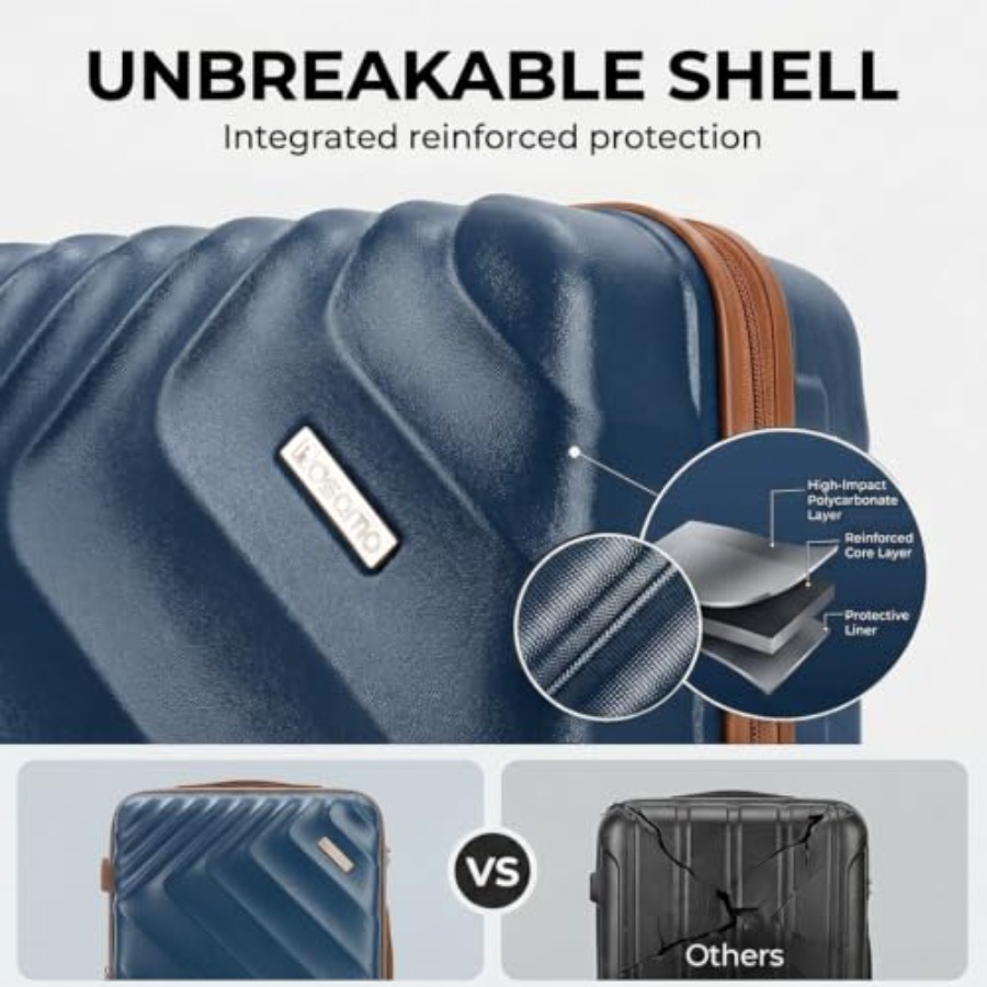 5 Parçalı Sert Kabuklu Genişle - Expandable Hard Shell Luggage Set incelemesi ve fiyatı