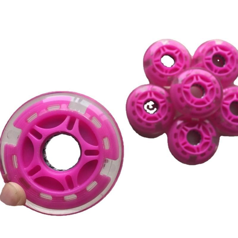 64MM Şeffaf PU Işıklı Kaykay T - Silent Replacement Luggage Wheels incelemesi ve fiyatı