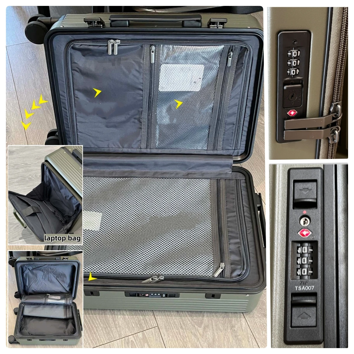 2'si 1 Arada Valiz, Çıkarılabi - Aluminum Frame Carry On Luggage incelemesi ve fiyatı