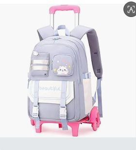 Çocuklar için okul sırt çantas - Foldable Rolling Luggage Bag incelemesi ve fiyatı