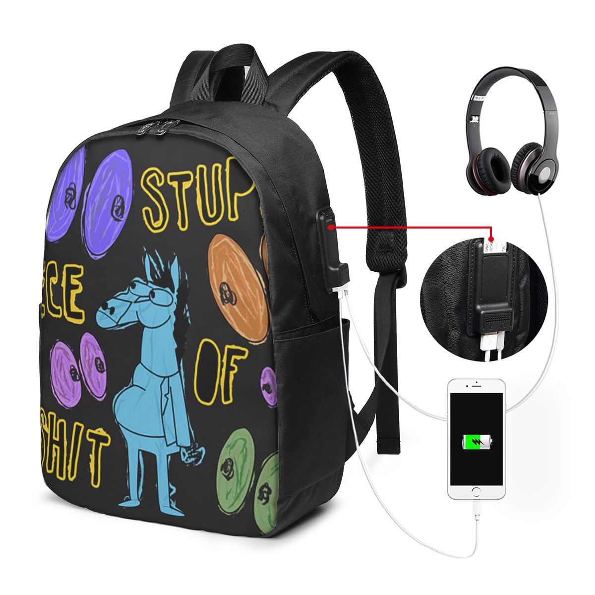 Karikatür Bojack Horseman Apta - Travel Bags incelemesi ve fiyatı